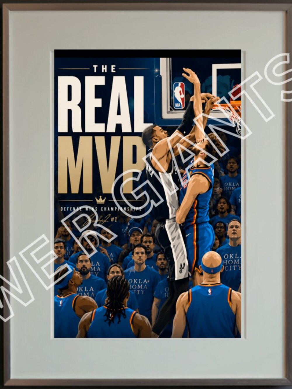 Victor Wembanyama 11x17 Poster Print San Antonio Spurs NBA THE REAL MVP WEMBY
